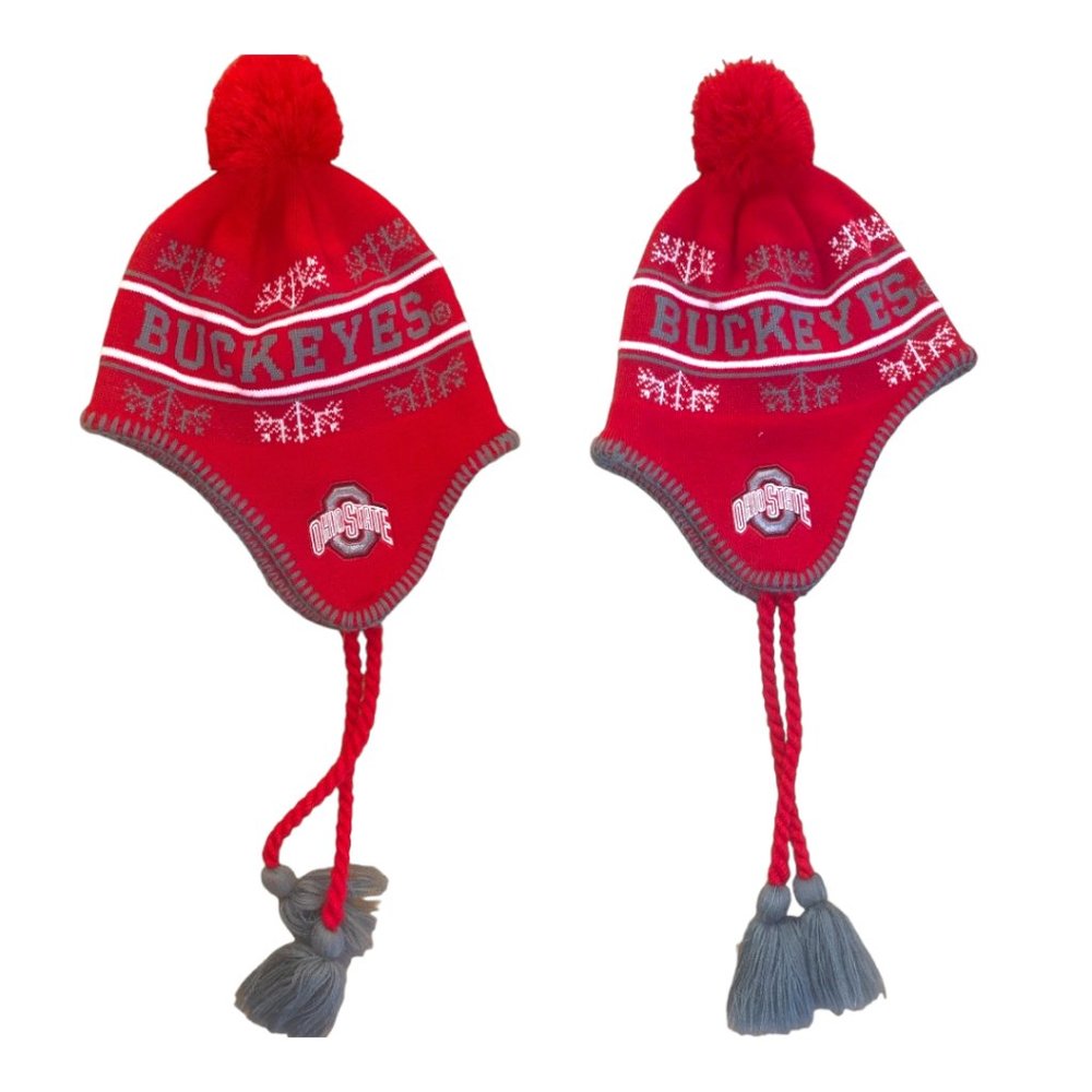 Ohio State Buckeyes Pom Pom Hat